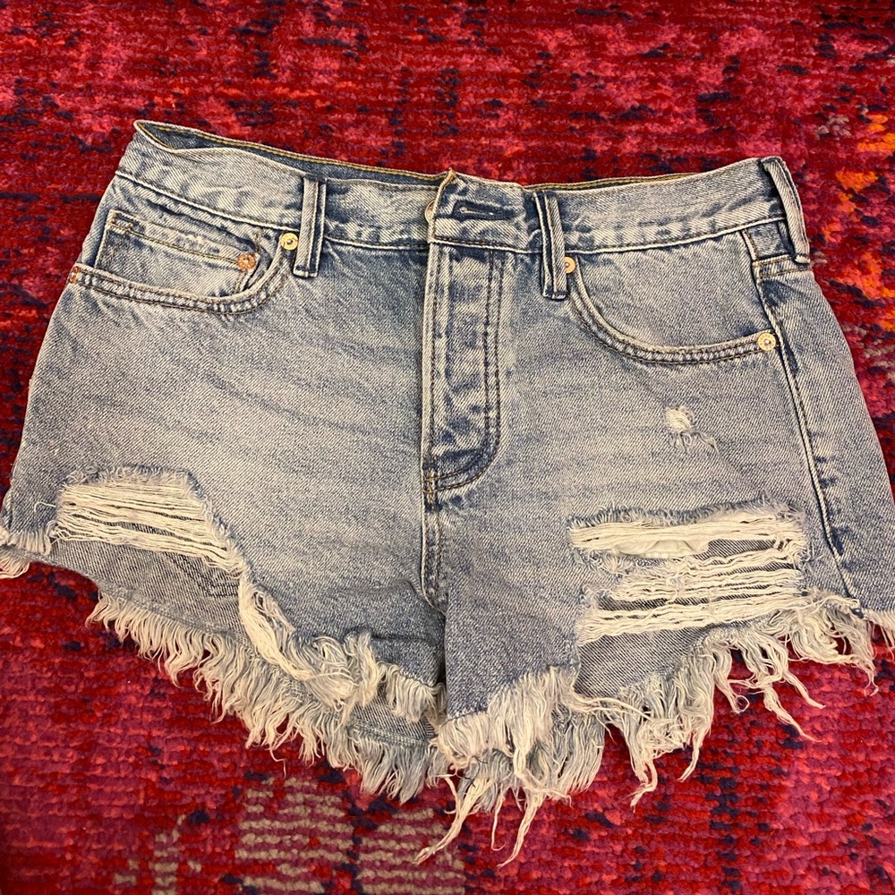 free people jean shorts.  WE THE FREE